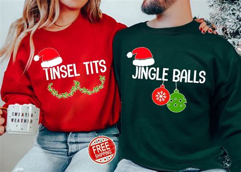 Tinsel Tits Shirt Jingle Balls Shirt Funny Christmas Shirt Christmas