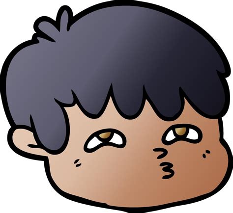 cartoon male face 12423720 Vector Art at Vecteezy