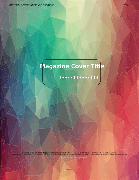 Free Printable Magazine Cover Templates