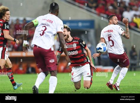 Rio De Janeiro Brazil Th July Leo Pereira During Flamengo X