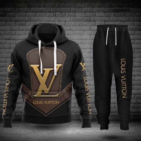 Louis Vuitton Sweatpants Hoodie Combo Luxury Fashion Outfit Detail