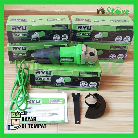 Jual Mesin Gerinda Tangan Ryu Angle Grinder Ryu RSG 100 3 Shopee