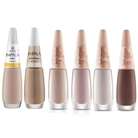 Impala Nude Kit 6 Esmaltes Em Tons Nudes Shopee Brasil