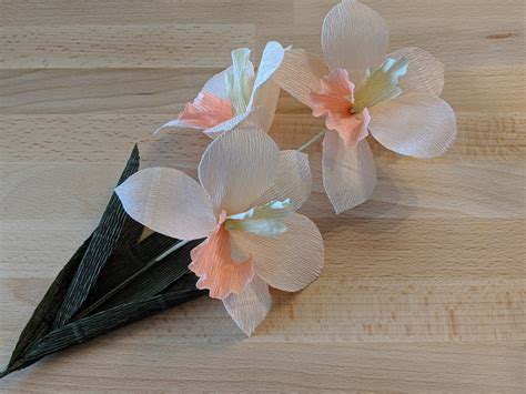 Citrine Paper Flowers Orchid Instructions