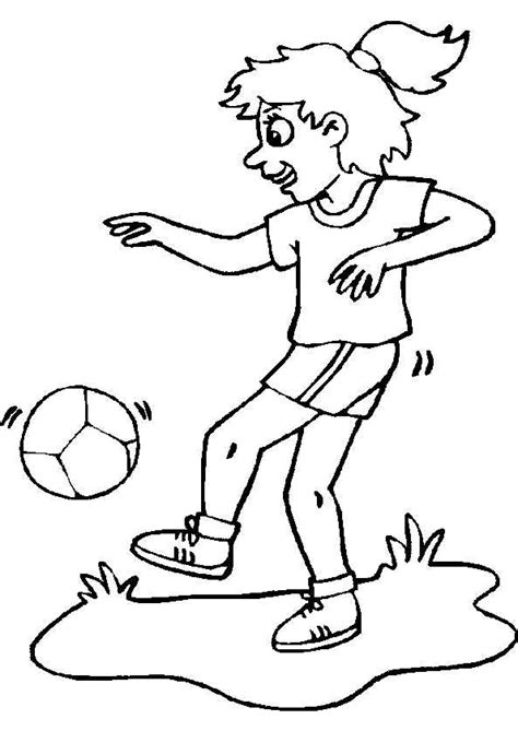 Coloriage Football Fille Sur Hugolescargot