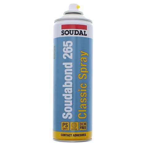 Soudal Sprühkleber Soudabond 265 Classic Spray 500 ml Sprühkleber Stoff