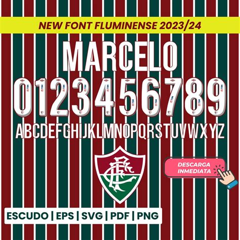 Pack Font Vector FLUMINENSE 2023 24 Shield Svg Eps Pdf Png Etsy