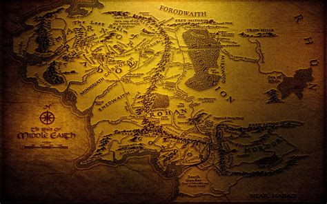 Map Middle Earth The Lord Of The Rings Wallpapers Hd Desktop And