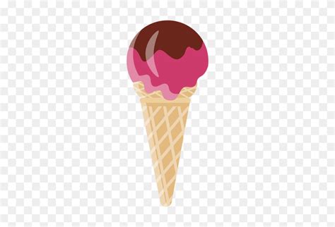 Cone Cherry Chocolate Ice Cream - Ice Cream Cone PNG - FlyClipart