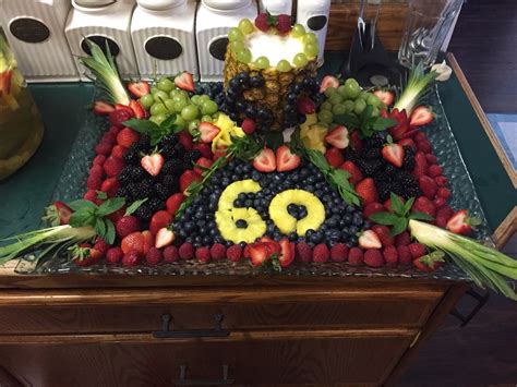 60th Birthday Fruit Display Fruit Platter Designs Fruit Tray Designs