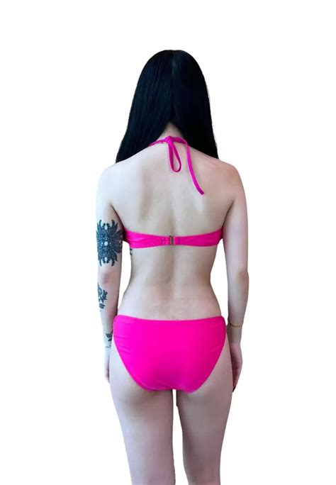 Buy PINK N PROPER Basic Bandeau Push Up Underwire Bikini Set In Hot