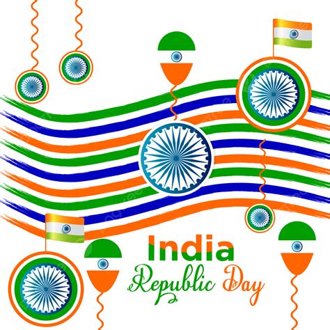 India Republic Day Vector Png Images Republic Day Of India Abstract