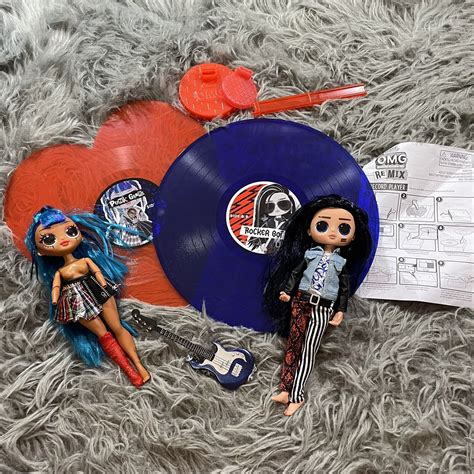 LOL OMG Surprise Remix ROCKER BOI Punk Girl Doll OOAK Records Set Lot