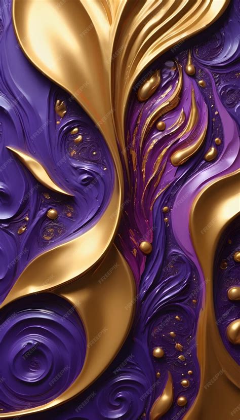 Premium Photo | Abstract background gold and purple