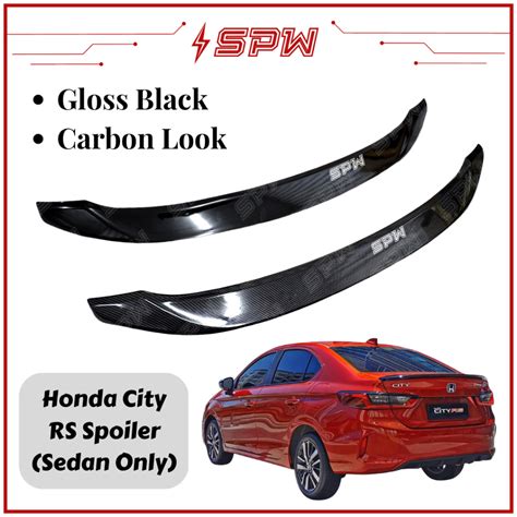 Honda City SEDAN 2020 2024 RS Spoiler Lip Rear Spoiler FLRS Ducktail