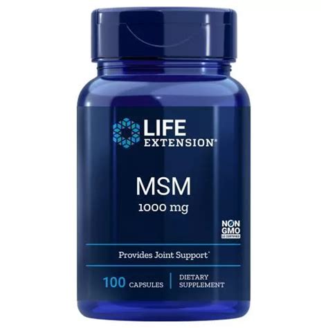 Msm Mg Capuchons Par Life Extension Eur Picclick Fr