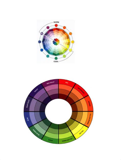 Free 10 Sample Color Wheel Chart Templates In Pdf