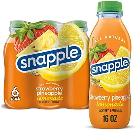 Amazon Snapple Zero Sugar Strawberry Kiwi Juice Drink 16 Fl Oz