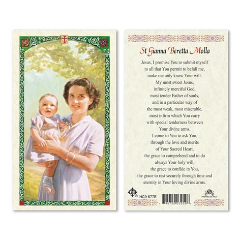 Stgianna Beretta Molla Prayer Card 25pk English San Francis