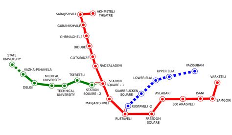 Tbilisi metro map