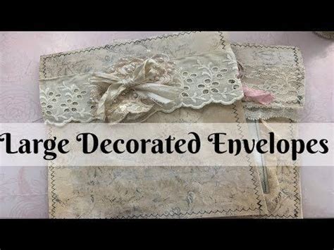 7631 Large Decorated Envelopes OohLaLa Vintage Treasures YouTube