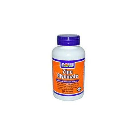 Zinc Glycinate 30mg 120 Softgels Now Foods MASmusculo