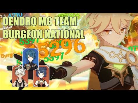 Dendro Mc Burgeon National Team Showcase In Spiral Abyss Nd