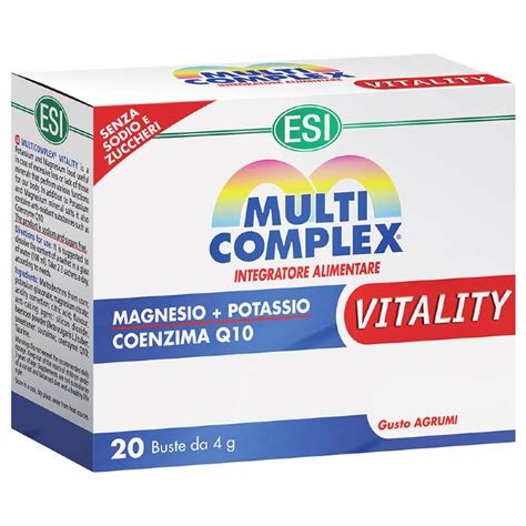 Esi Multicomplex Vitality Integratore Magnesio E Potassio Bustine