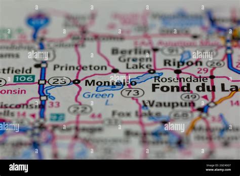 Map of montello wisconsin hi-res stock photography and images - Alamy