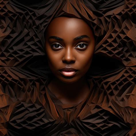 Premium AI Image | The unique pattern on a piece of dark skin with rich ...