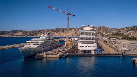 Chantier Navale De Marseille Busy With Ferry Repairs Ship And Offshore