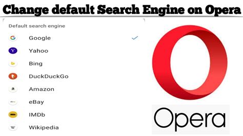 How To Change Search Engine On Opera Browser Make Google Default