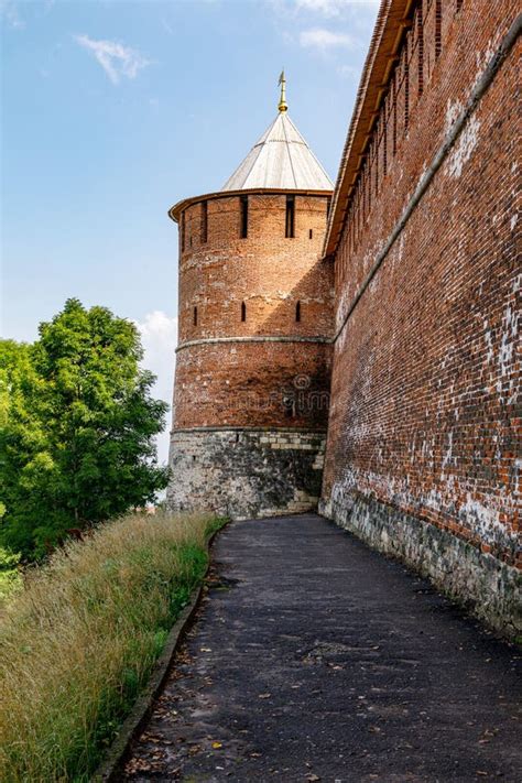 Der Alte Russische Kreml Mauer Und Turm Des Kremls Der Kreml In