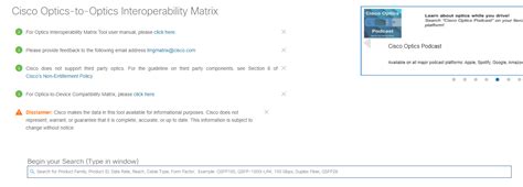 Cisco SFP Compatibility Matrix - SFP Guide - QSFPTEK Blog