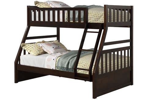 Lifestyles Taylor Espresso Bunk Bed Mattress Trundle - KIDS ROOM GALLERY