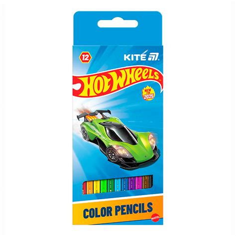 Карандаши цветные Kite Hot Wheels 12 цветов HW25 051 купить в Киеве Украине по выгодной цене