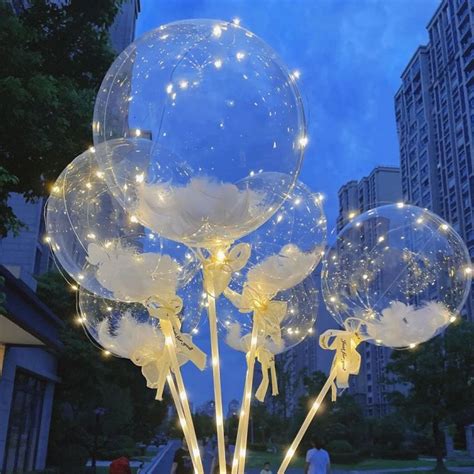 Leslye Transparent Bobo Bubble Balloons Clear Helium Balloon