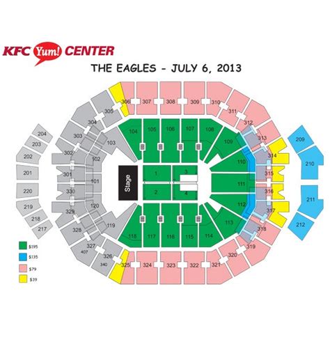 Eagles Seating Chart Yum Center Cabinets Matttroy