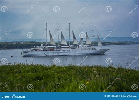 Wind Surf Cruise Ship editorial stock photo. Image of ocean - 107430688