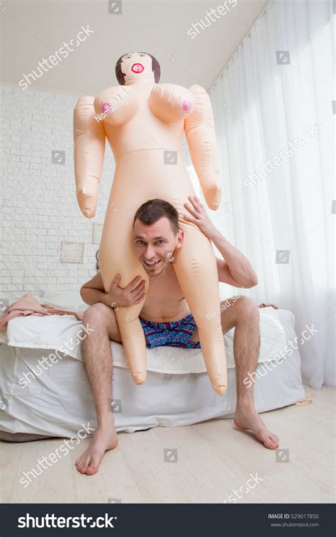 Naked Man Pants Play Sex Doll Foto Stok Shutterstock