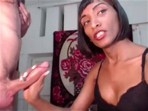 Stunning Ebony Tranny Deepthroating Her Lover XVIDEOS