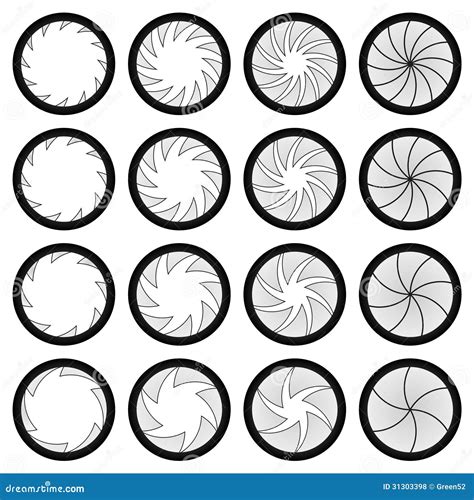 Multileaf Mechanism stock vector. Illustration of door - 31303398