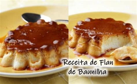 Flan de Baunilha sobremesa deliciosa e fácil de preparar