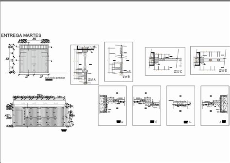 Puerta De Garaje En Madera En AutoCAD CAD 284 81 KB Bibliocad