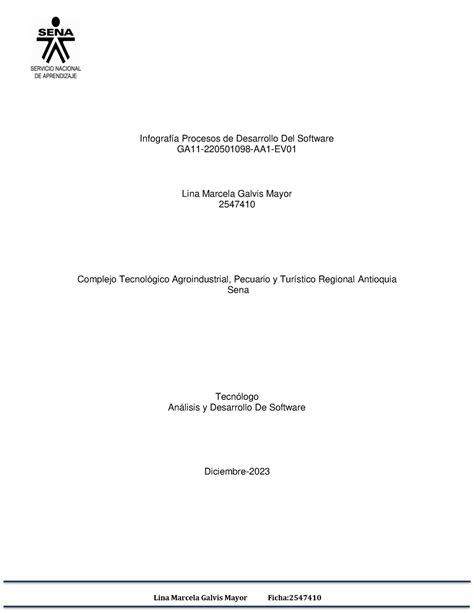 GA11 220501098 AA1 EV01 Infografía procesos de desarrollo del software