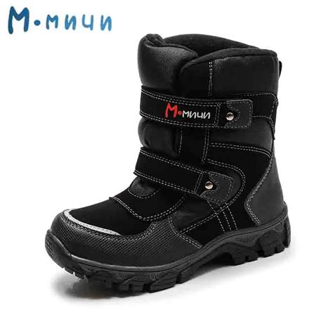 MMNUN 2017 Warm Boys Winter Shoes Brand Comfortabe Outdoor Snow Boots ...