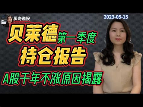 贝莱德q1做多美股， 开足火力做空a股！a股千年不涨的原因终于揭露！原来背后都是贝莱德 贝奇说股20230515 美股 快媒体