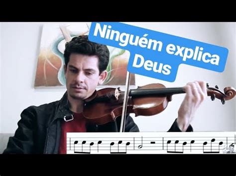 TUTORIAL Ninguém Explica Deus PARTITURA YouTube