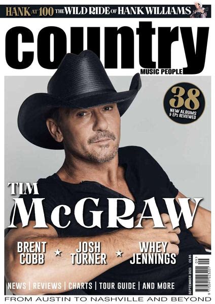 Country Music People Magazine September 2023 Tim McGraw ...