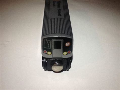 Rare Munipals Wooden Railway Nyc Subway Car R160a M Train Nassau Street